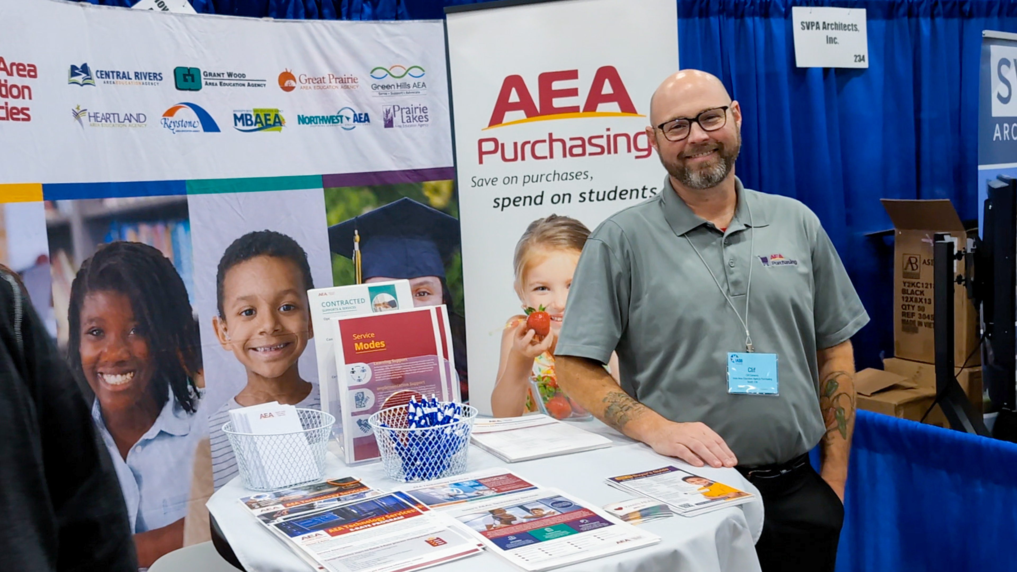 Iowa's AEAs exhibiting at the IASB Annual Convention & Trade Show.